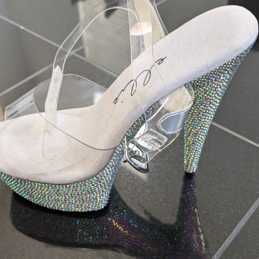 Ellie Rhinestone Heels - Picture 3 of 7